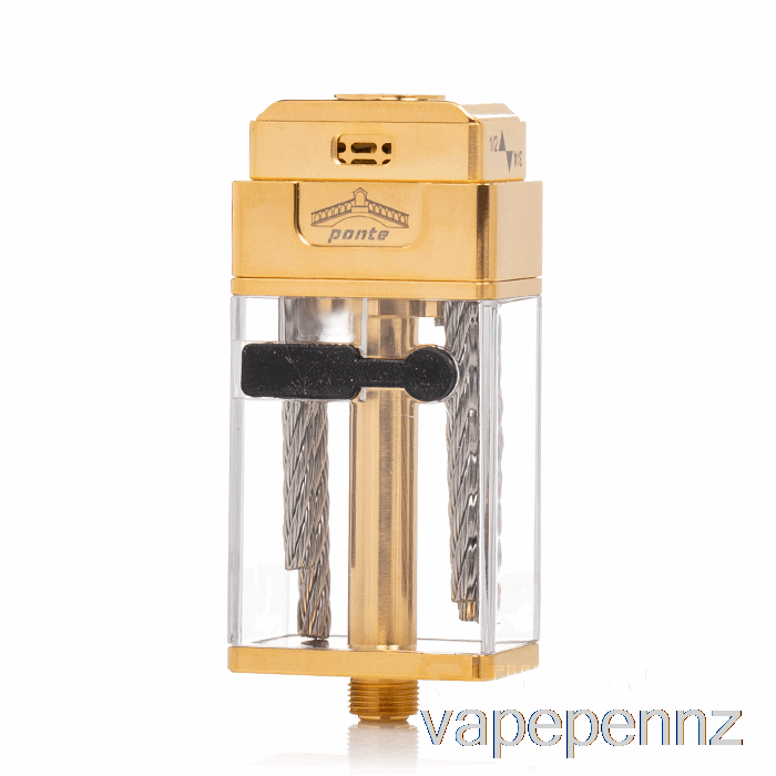 Orca Vape x MrJustRight1 Ponte XL RDTA Stubby Tank Gold VAPE NZ